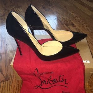 Authentic Christian Louboutin Iriza 100 black